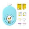 Limador de Uñas Eléctrico Celeste Pato Amor de Mamá contenido