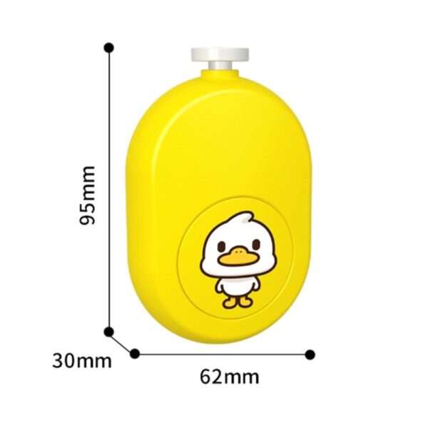Limador de Uñas Eléctrico Amarillo Pato Amor de Mamá medidas
