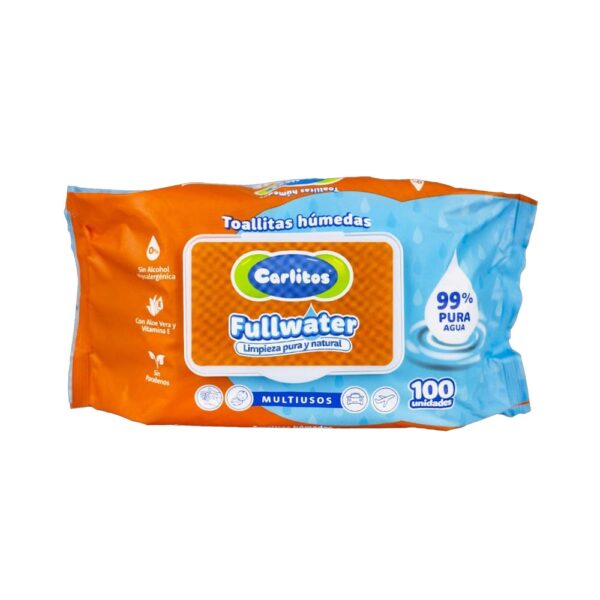 Pañitos Húmedos Carlitos con Aloe y Vitamina E x 100 nueva imagen 1