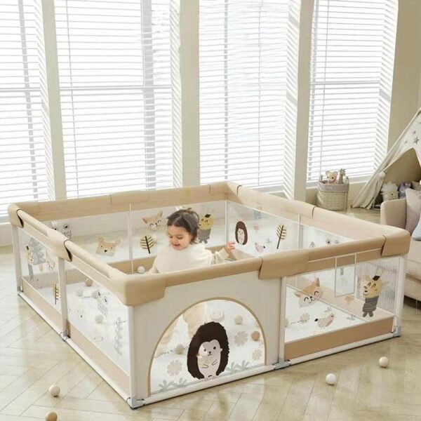 Corral Para Bebé Funkids Puerco Espin Beige 150×180 Cm Úpale niña nuevo