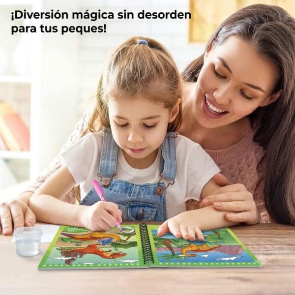 Libro Mágico Pinta Con Agua Dinosaurio Úpale uso