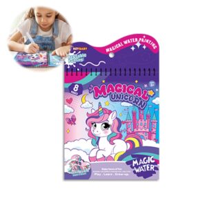 Libro Mágico Pinta Con Agua Unicornio Úpale